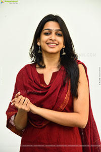 Ananthika Sanilkumar at Romanchakam Movie Interview