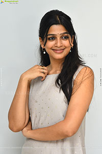 Ananthika Sanilkumar at Romanchakam Movie Press Meet