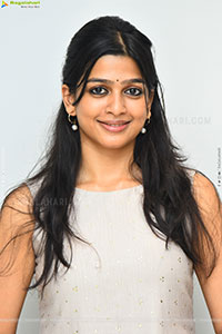 Ananthika Sanilkumar at Romanchakam Movie Press Meet