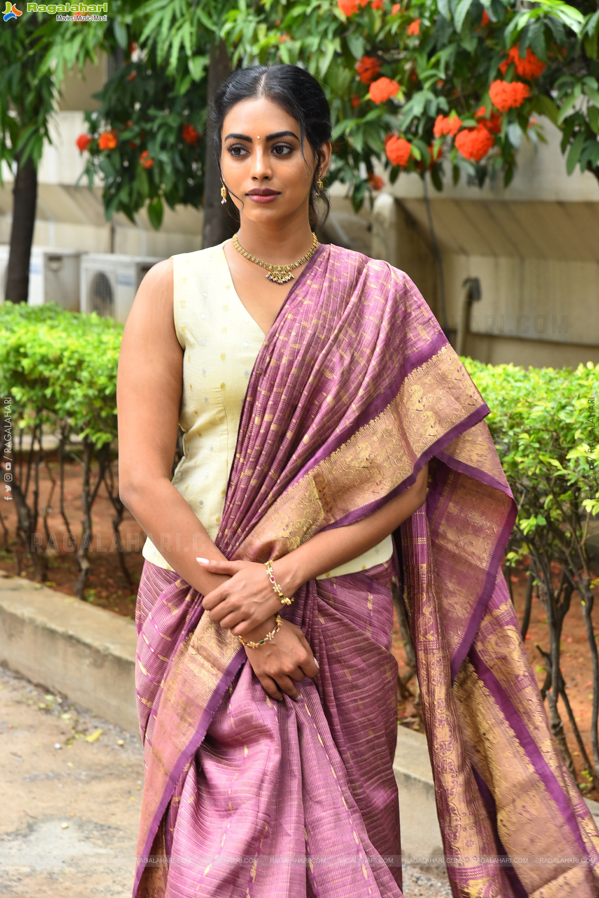 Kamakshi Bhaskarla at Agadha Trailer Launch Event, HD Gallery