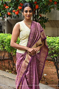 Kamakshi Bhaskarla at Agadha Trailer Launch