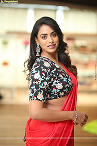 Kamakshi Bhaskarla at Agadha Movie Interview, HD Gallery