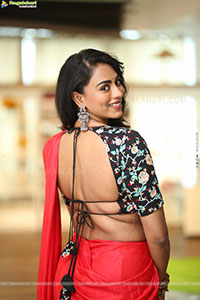 Kamakshi Bhaskarla at Agadha Movie Interview, HD Gallery