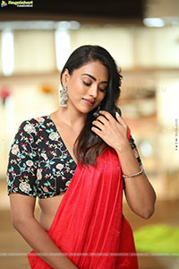 Kamakshi Bhaskarla at Agadha Movie Interview, HD Gallery