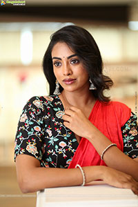 Kamakshi Bhaskarla at Agadha Movie Interview, HD Gallery