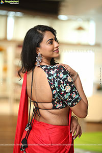 Kamakshi Bhaskarla at Agadha Movie Interview, HD Gallery