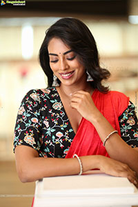 Kamakshi Bhaskarla at Agadha Movie Interview, HD Gallery