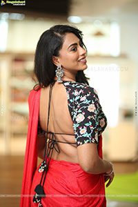 Kamakshi Bhaskarla at Agadha Movie Interview, HD Gallery