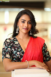 Kamakshi Bhaskarla at Agadha Movie Interview, HD Gallery