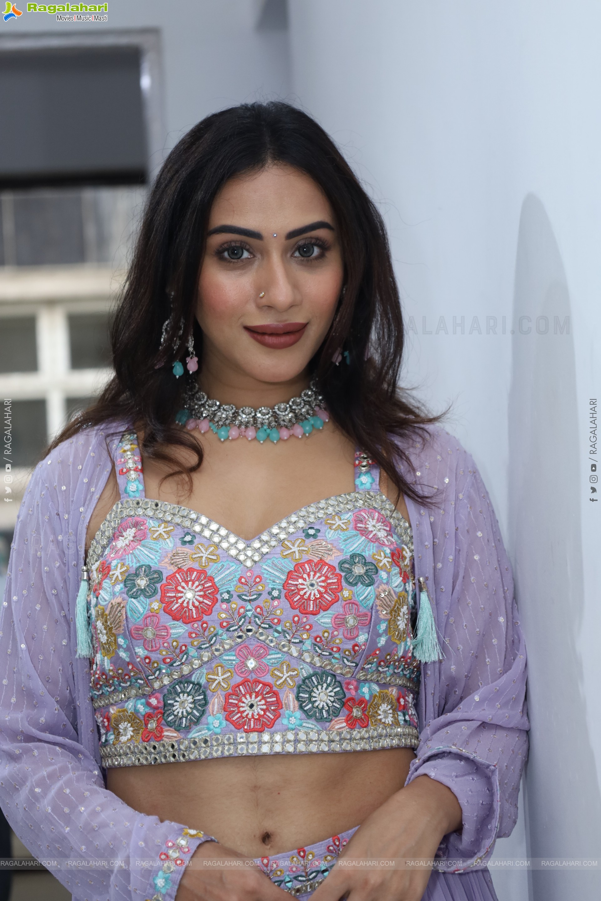 Preethi Singh stills in Lavender Lehenga Choli, HD Gallery