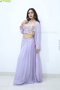 Preethi Singh stills in Lavender Lehenga Choli