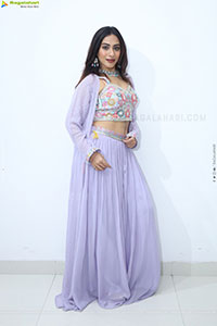 Preethi Singh stills in Lavender Lehenga Choli
