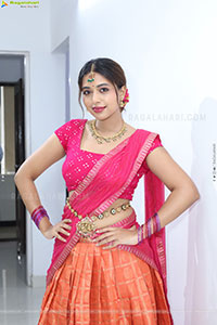 Rittika stills in Traditional Half Saree, HD Gallery
