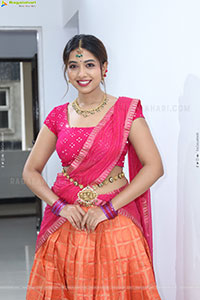Rittika stills in Traditional Half Saree, HD Gallery