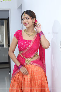 Rittika stills in Traditional Half Saree, HD Gallery