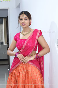 Rittika stills in Traditional Half Saree, HD Gallery