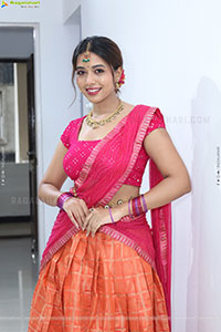Rittika stills in Traditional Half Saree, HD Gallery