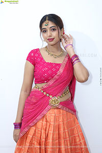Rittika stills in Traditional Half Saree, HD Gallery