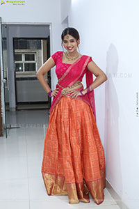 Rittika stills in Traditional Half Saree, HD Gallery