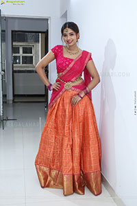 Rittika stills in Traditional Half Saree, HD Gallery