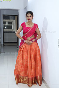 Rittika stills in Traditional Half Saree, HD Gallery