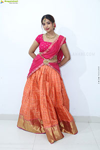 Rittika stills in Traditional Half Saree, HD Gallery