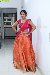 Rittika stills in Traditional Half Saree, HD Gallery