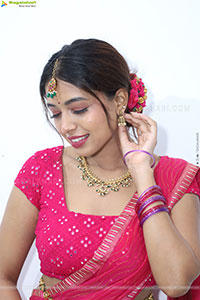 Rittika stills in Traditional Half Saree, HD Gallery