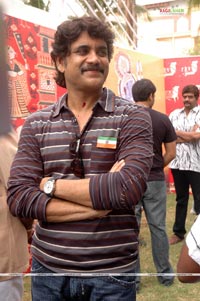 Nagarjuna at Brindaavanam Muhurat