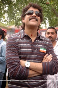 Nagarjuna at Brindaavanam Muhurat