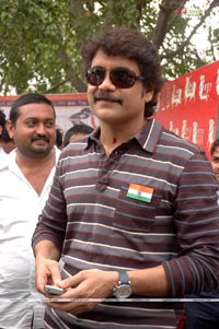 Nagarjuna at Brindaavanam Muhurat