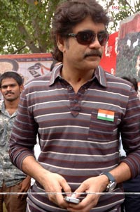 Nagarjuna at Brindaavanam Muhurat