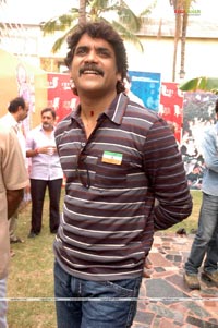 Nagarjuna at Brindaavanam Muhurat