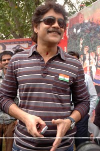 Nagarjuna at Brindaavanam Muhurat