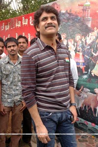 Nagarjuna at Brindaavanam Muhurat