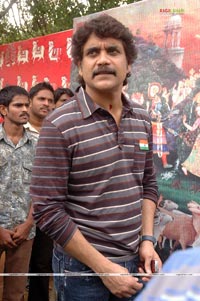 Nagarjuna at Brindaavanam Muhurat