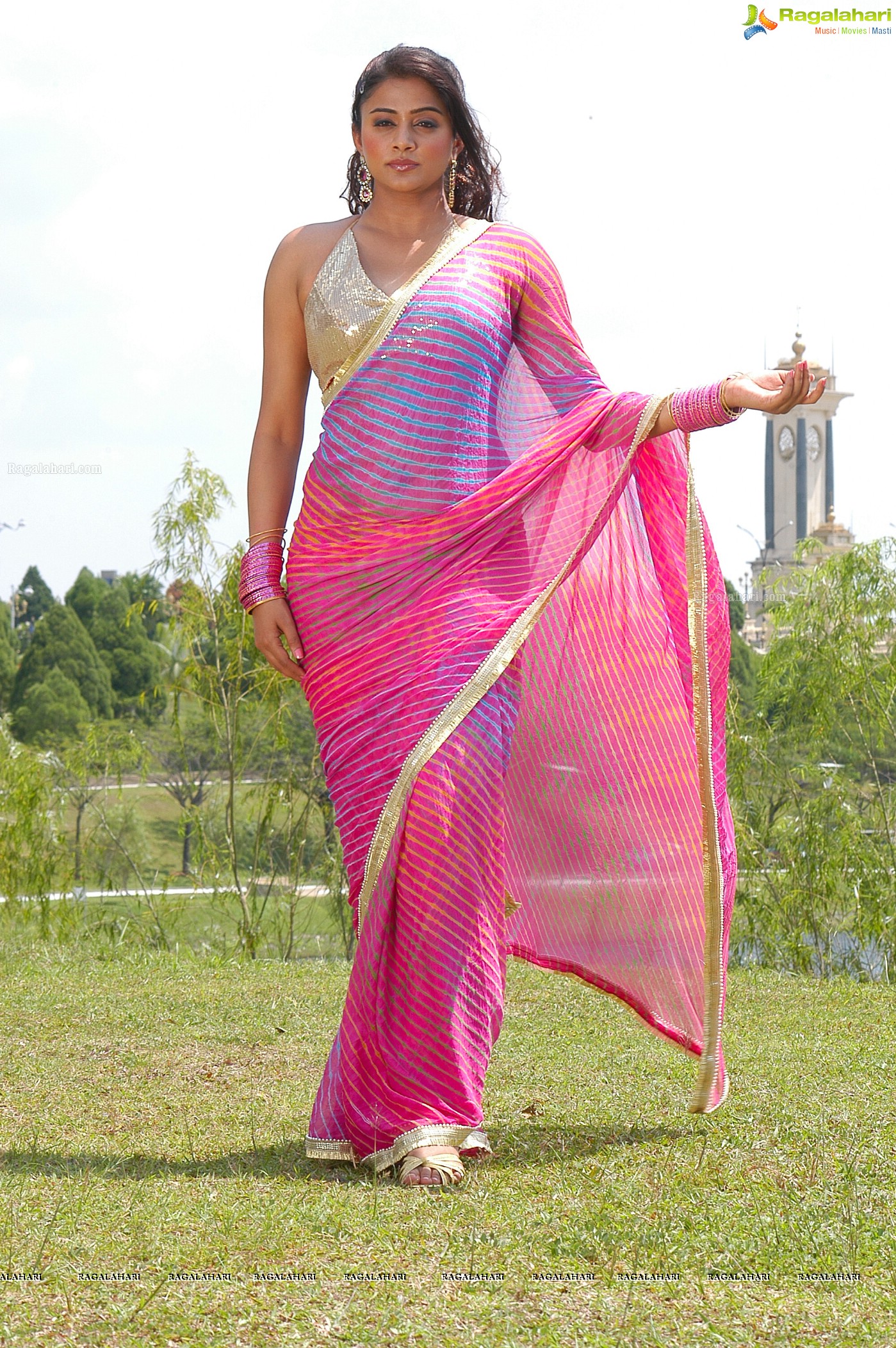 Priyamani Saree Stills from Kshetram Movie, Gallery, Images