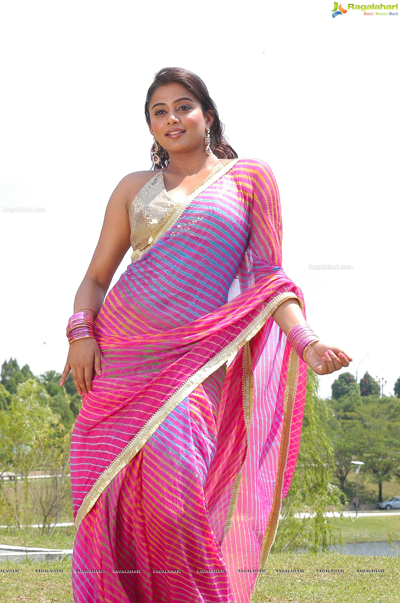 Priyamani Saree Stills from Kshetram Movie, Gallery, Images