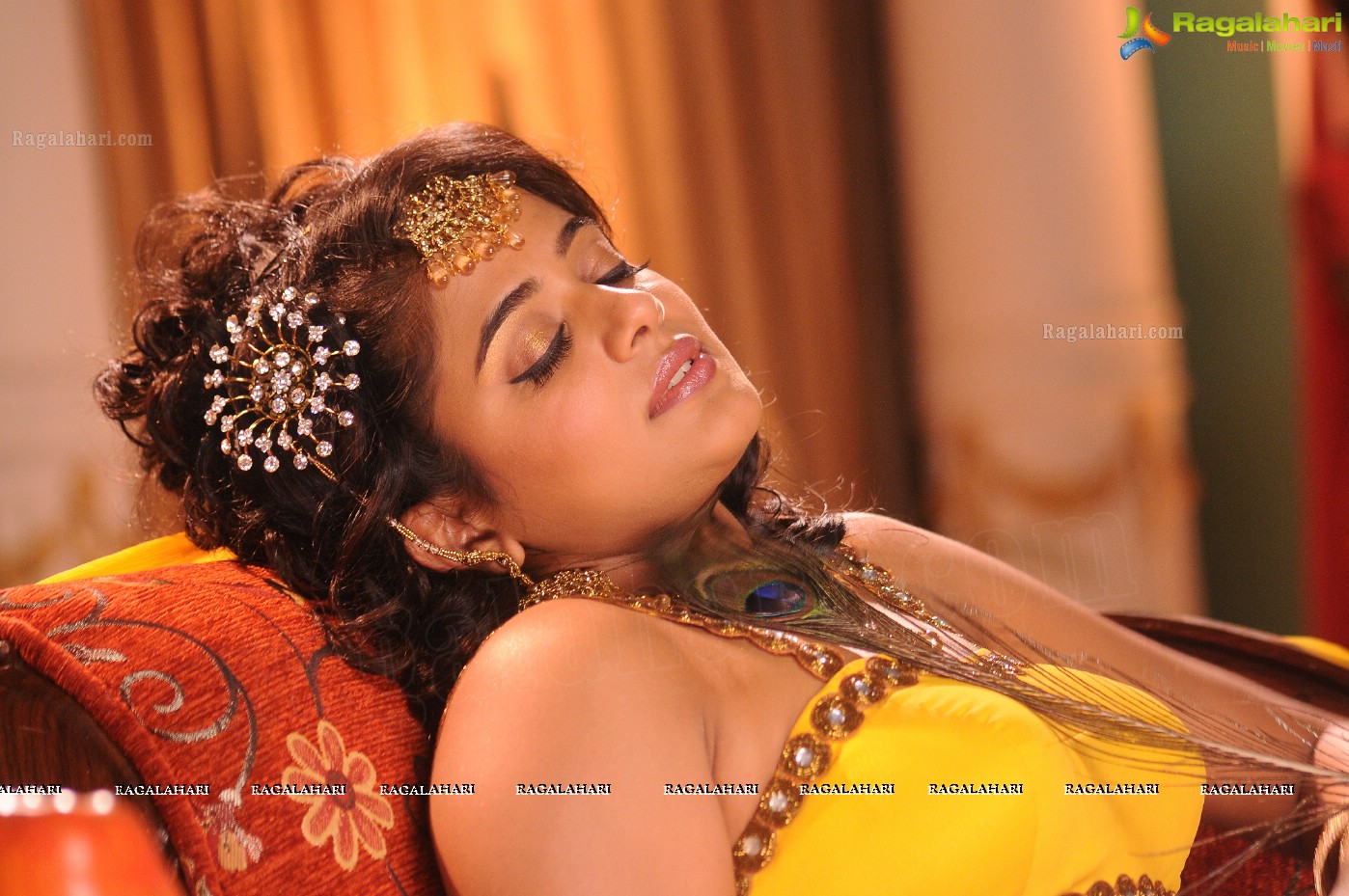 Priyamani Hot Stills in Yellow Dress from Kshetram Movie, Photo Gallery