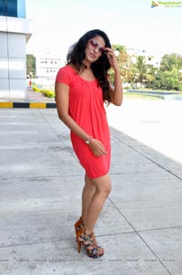 Shravya Reddy in Hot Red Dress