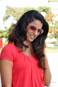 Shravya Reddy in Hot Red Dress