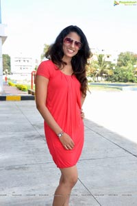 Shravya Reddy in Hot Red Dress