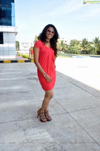 Shravya Reddy in Hot Red Dress