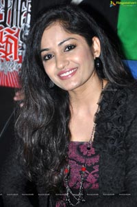 Madhavilatha in Black Dress