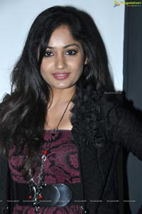 Madhavilatha in Black Dress