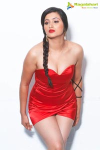 Navneet Kaur Hot Red Dress