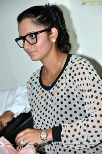 Sania Mirza at Apollo Hospitals, Hyderabad