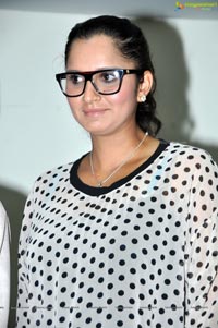 Sania Mirza at Apollo Hospitals, Hyderabad