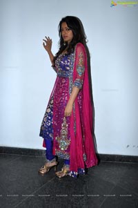 Udaya Bhanu in Pink Dress