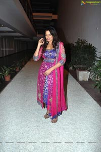 Udaya Bhanu in Pink Dress